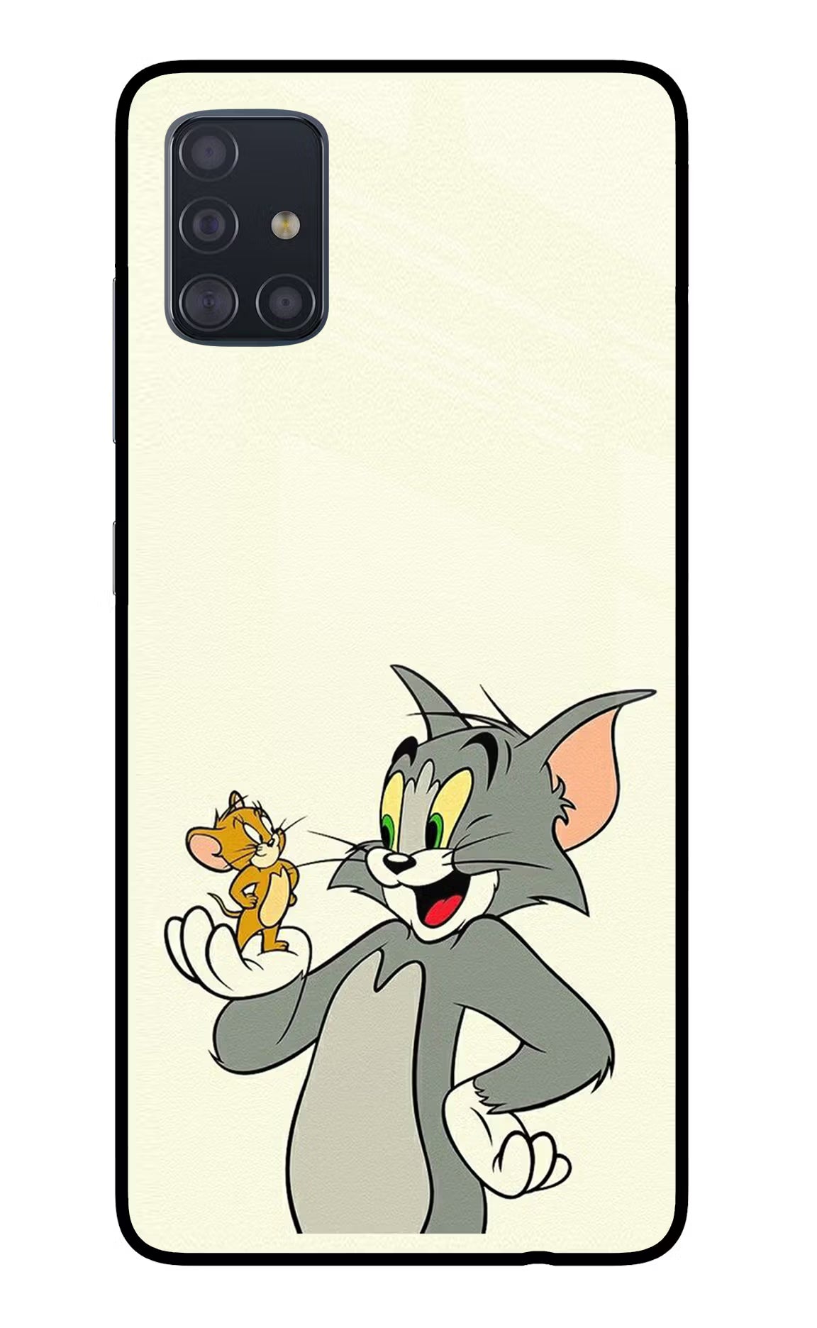 Tom & Jerry Samsung A51 Back Cover - Tom & Jerry Samsung A51 Glass Case Back Cover by Casekaro Tom & Jerry Samsung A51 Glass Case Back Cover by Casekaro