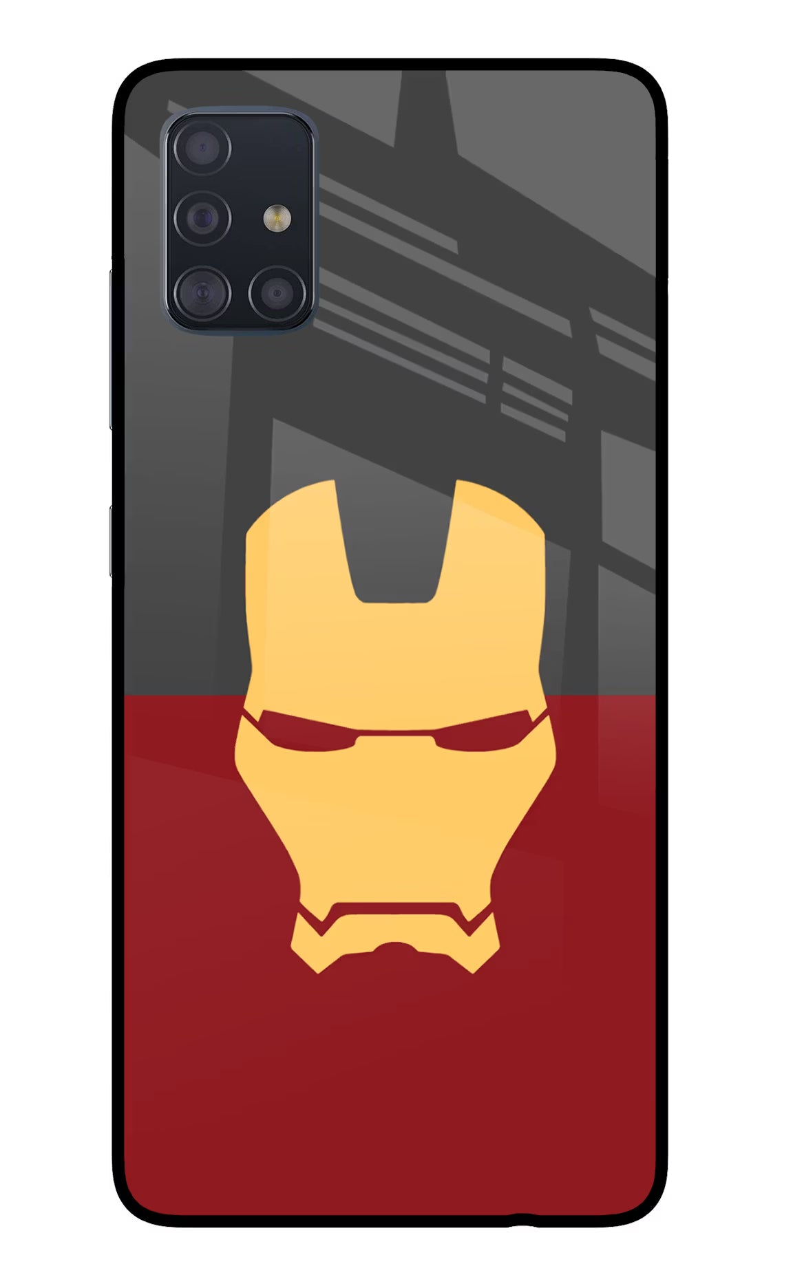 Ironman Samsung A51 Back Cover - Ironman Samsung A51 Glass Case Back Cover by Casekaro Ironman Samsung A51 Glass Case Back Cover by Casekaro