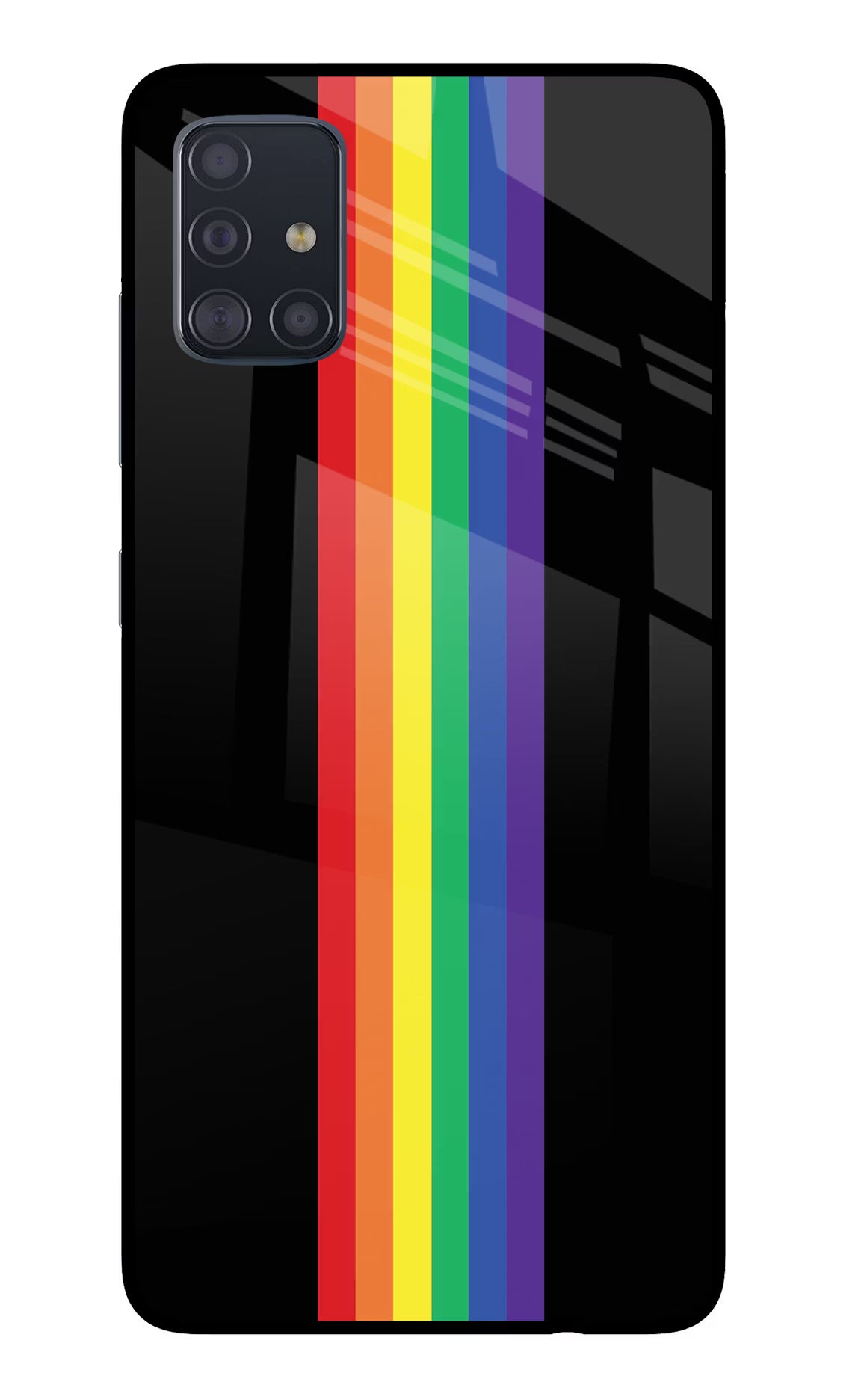 Pride Samsung A51 Back Cover - Pride Samsung A51 Glass Case Back Cover by Casekaro Pride Samsung A51 Glass Case Back Cover by Casekaro