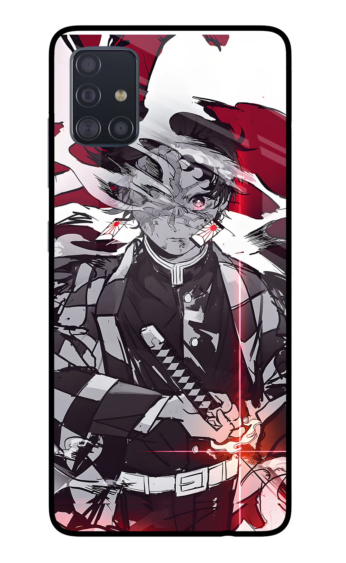 Demon Slayer Samsung A51 Glass Case - Demon Slayer Samsung A51 Glass Case Demon Slayer Samsung A51 Glass Case