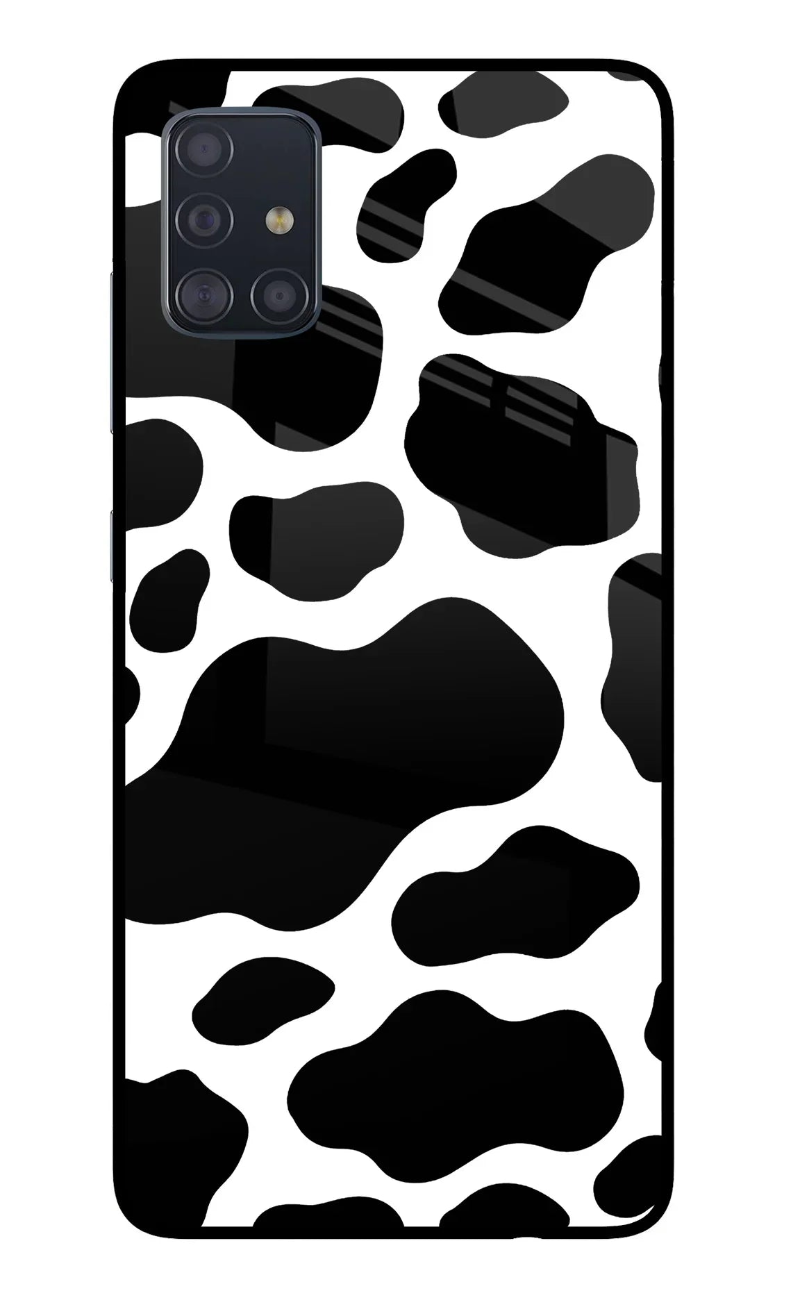 Cow Spots Samsung A51 Glass Case - Cow Spots Samsung A51 Glass Case Cow Spots Samsung A51 Glass Case
