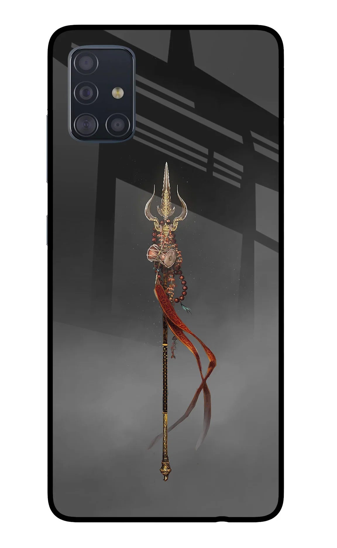 Shiv Trishul Samsung A51 Glass Case - Shiv Trishul Samsung A51 Glass Case Shiv Trishul Samsung A51 Glass Case