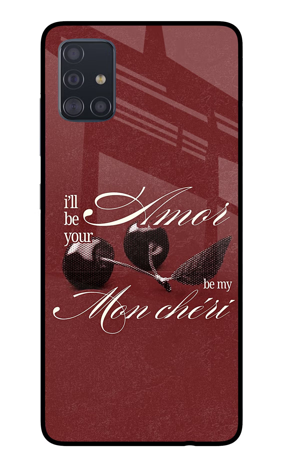 Velvet Cherry Samsung A51 Glass Case - Velvet Cherry Samsung A51 Glass Case Velvet Cherry Samsung A51 Glass Case