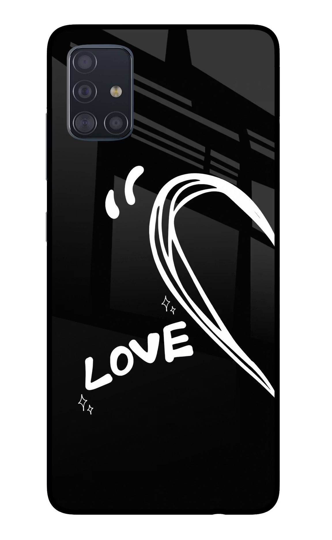 Love Line Samsung A51 Glass Case - Love Line Samsung A51 Glass Case Love Line Samsung A51 Glass Case