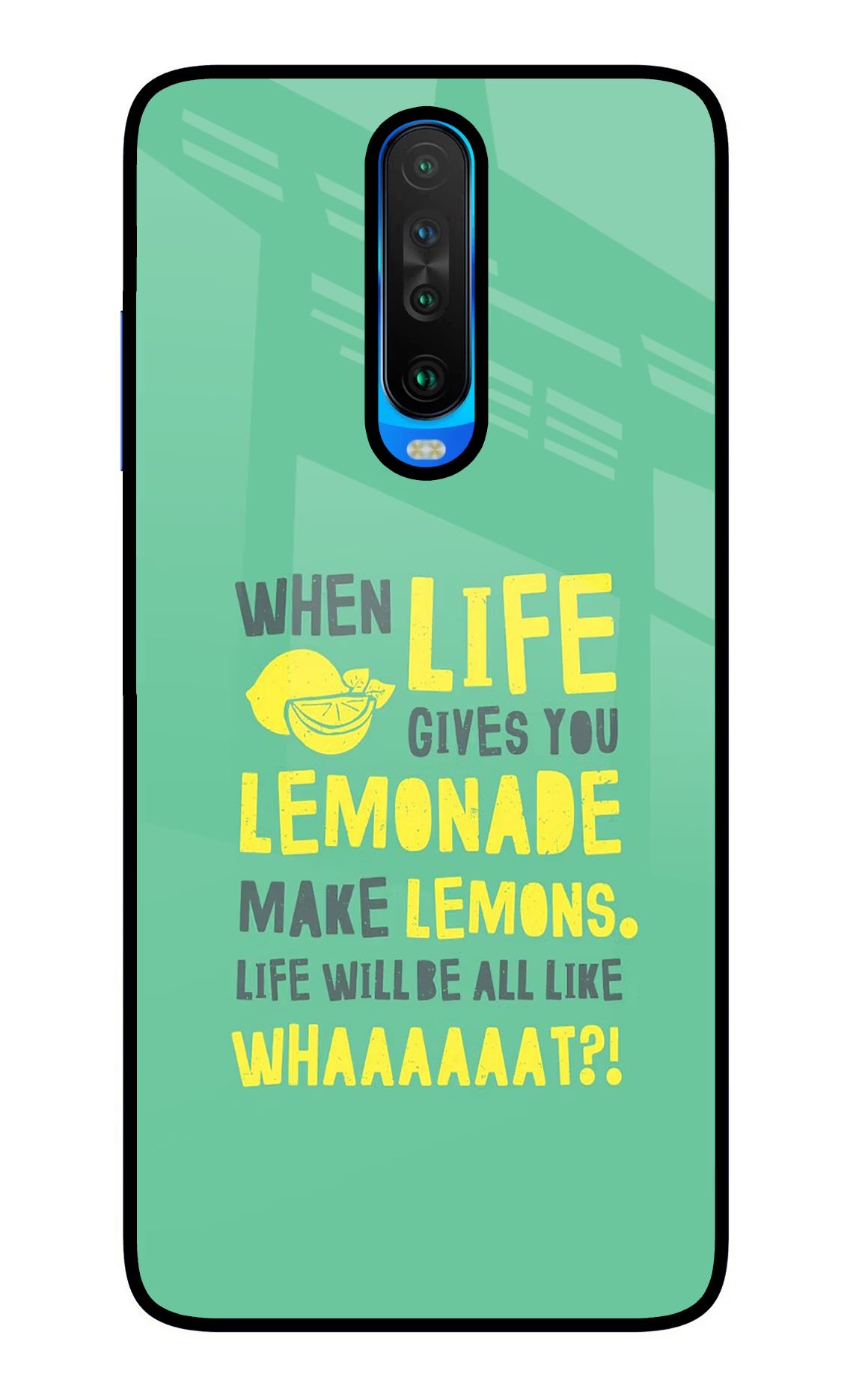 Quote Poco X2 Back Cover - Quote Poco X2 Glass Case Back Cover by Casekaro Quote Poco X2 Glass Case Back Cover by Casekaro