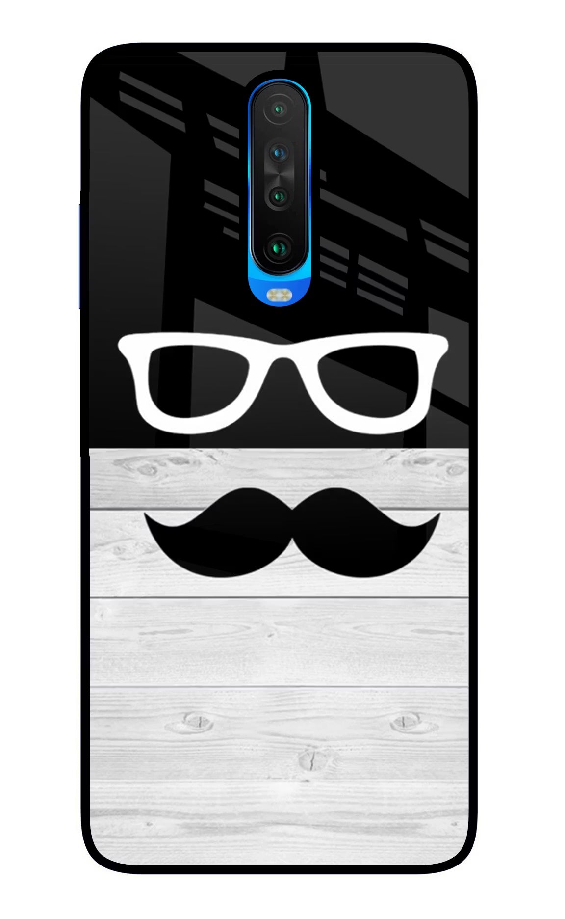 Mustache Poco X2 Glass Case - Mustache Poco X2 Glass Case Mustache Poco X2 Glass Case