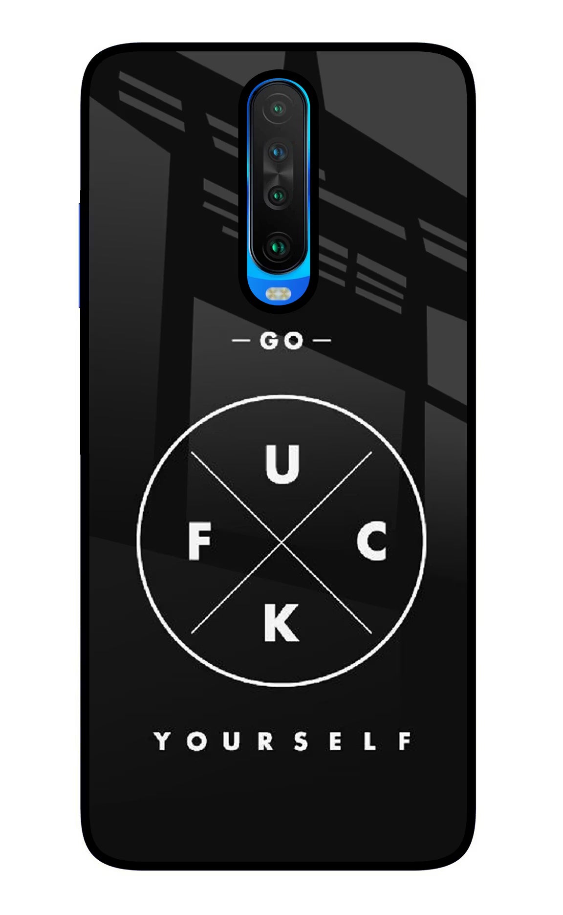 Go Fuck Yourself Poco X2 Glass Case - Go Fuck Yourself Poco X2 Glass Case Go Fuck Yourself Poco X2 Glass Case