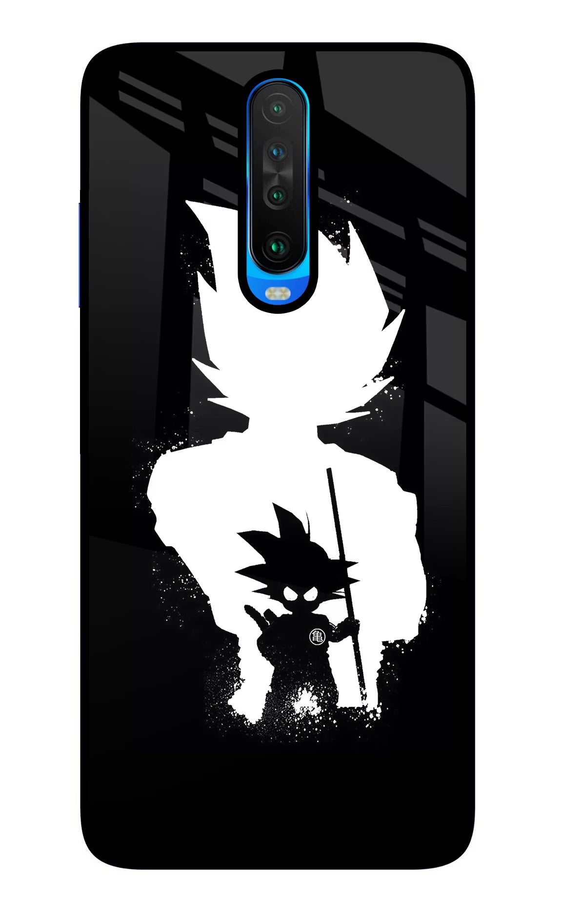 Goku Shadow Poco X2 Glass Case - Goku Shadow Poco X2 Glass Case Goku Shadow Poco X2 Glass Case