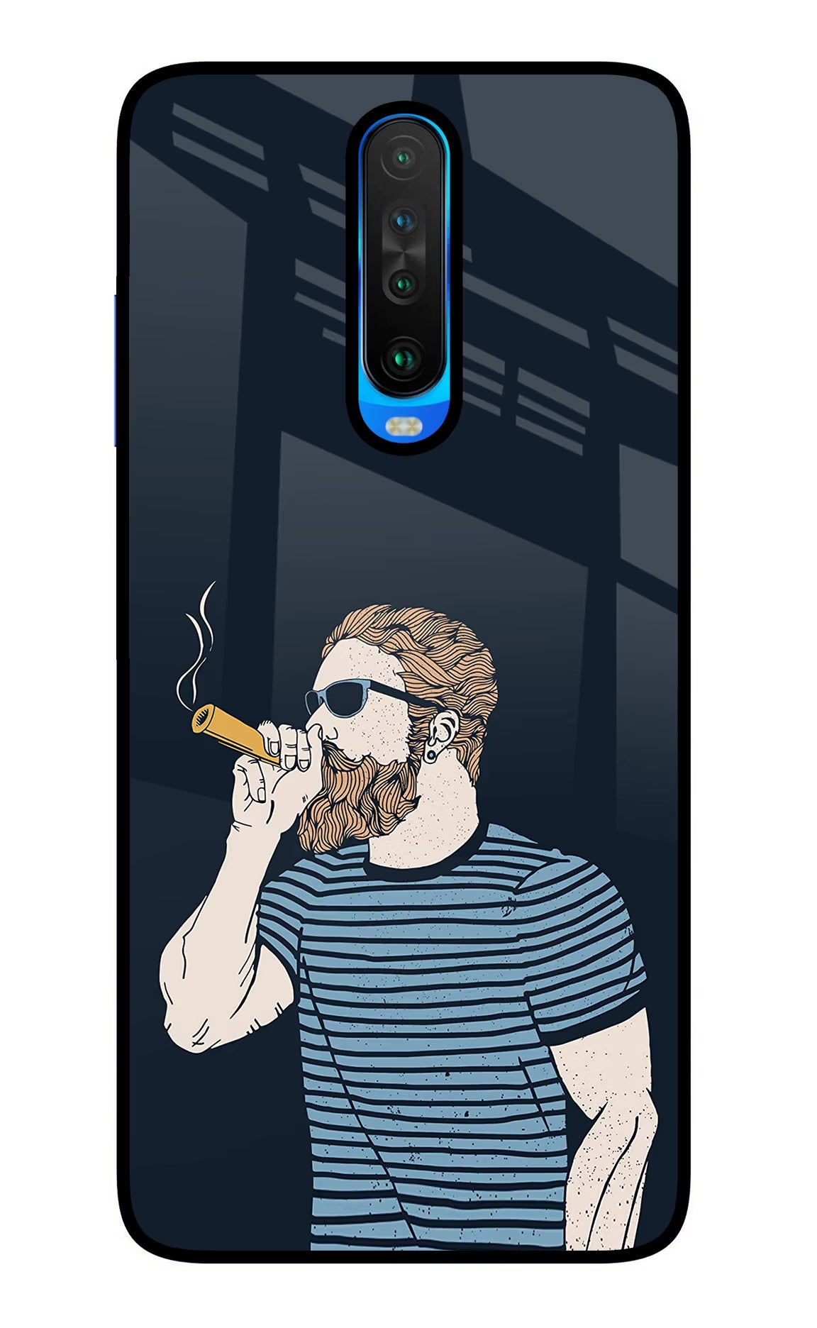 Smoking Poco X2 Glass Case - Smoking Poco X2 Glass Case Smoking Poco X2 Glass Case