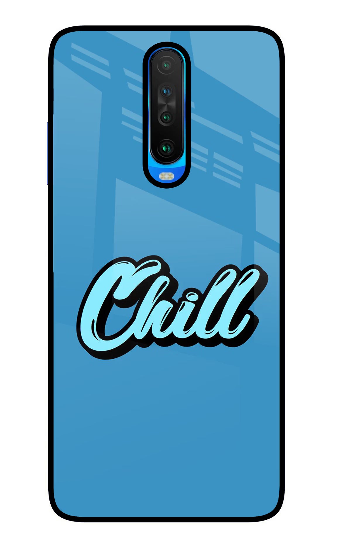 Chill Poco X2 Back Cover - Chill Poco X2 Glass Case Back Cover by Casekaro Chill Poco X2 Glass Case Back Cover by Casekaro