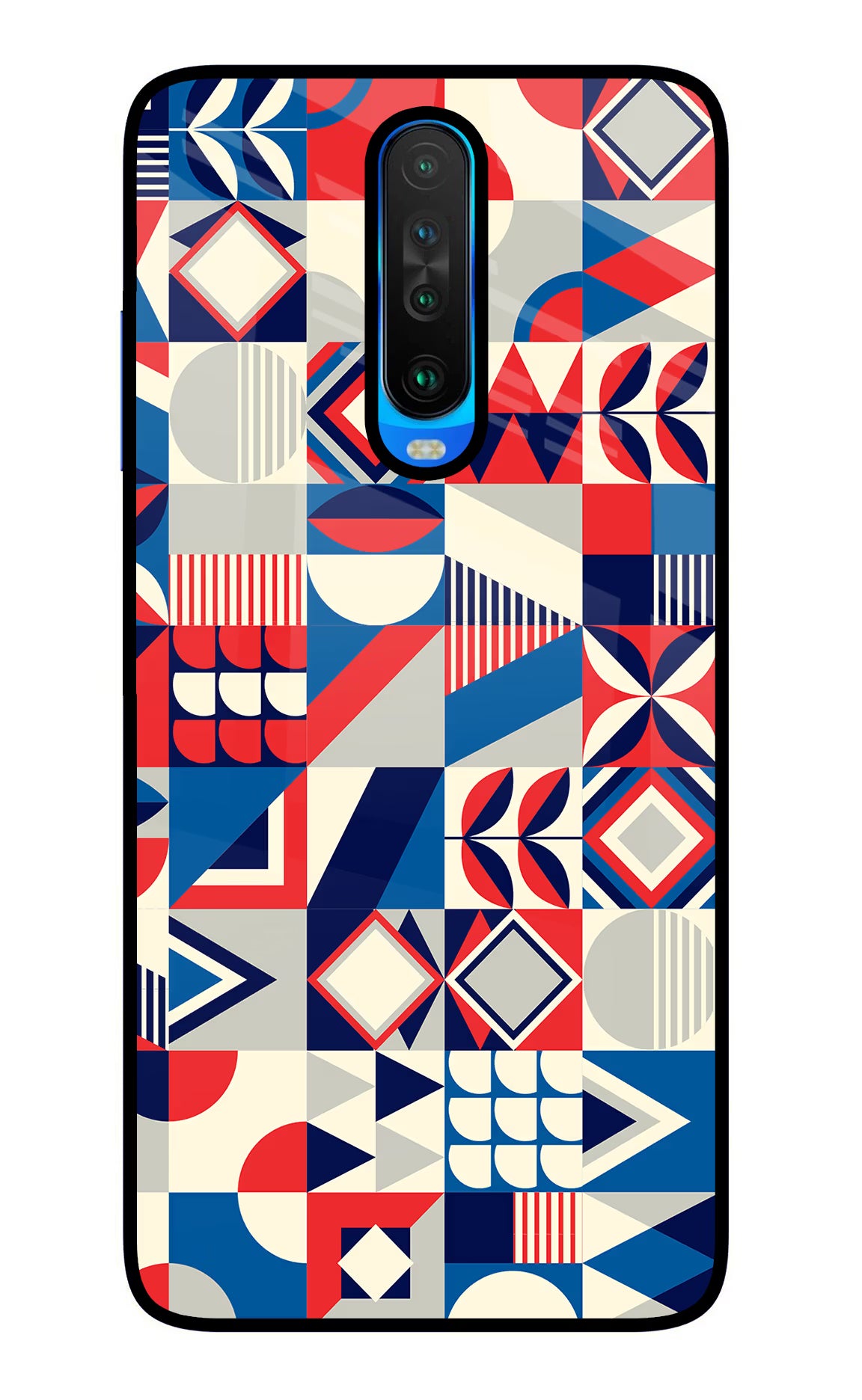 Colorful Pattern Poco X2 Back Cover - Colorful Pattern Poco X2 Glass Case Back Cover by Casekaro Colorful Pattern Poco X2 Glass Case Back Cover by Casekaro