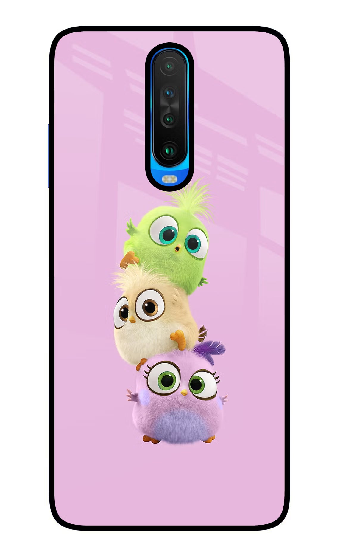 Cute Little Birds Poco X2 Back Cover - Cute Little Birds Poco X2 Glass Case Back Cover by Casekaro Cute Little Birds Poco X2 Glass Case Back Cover by Casekaro
