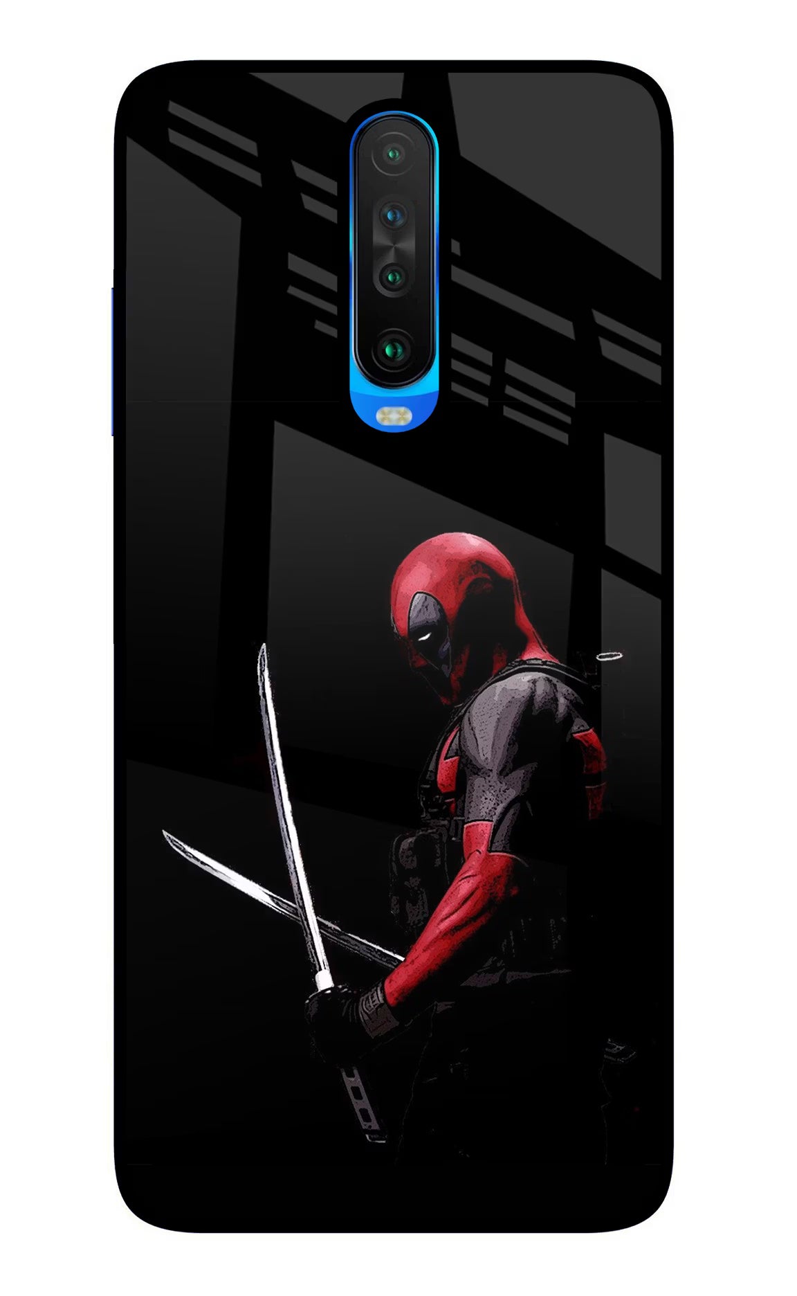 Deadpool Poco X2 Back Cover - Deadpool Poco X2 Glass Case Back Cover by Casekaro Deadpool Poco X2 Glass Case Back Cover by Casekaro