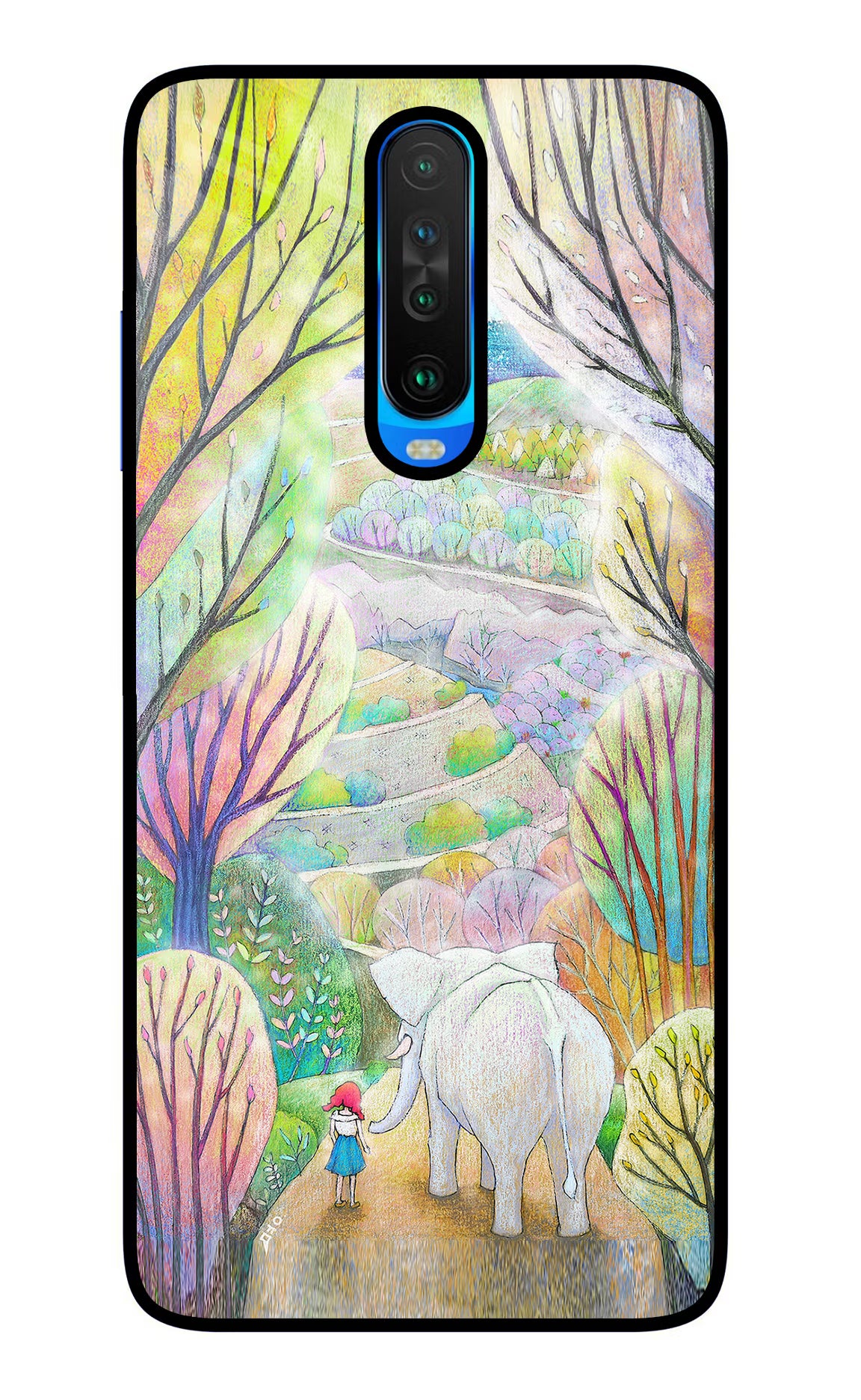 Nature Painting Poco X2 Glass Case - Nature Painting Poco X2 Glass Case Nature Painting Poco X2 Glass Case