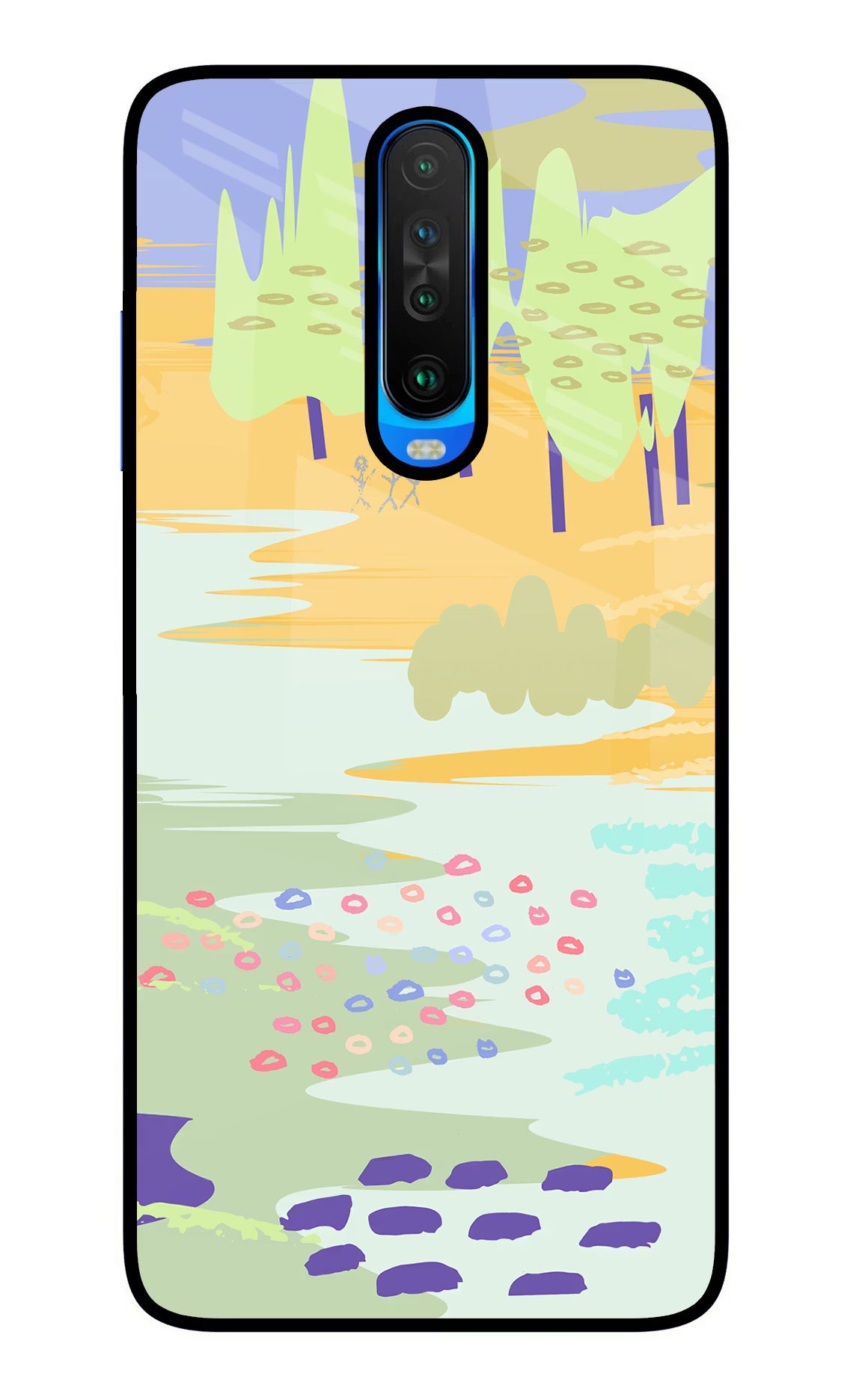 Scenery Poco X2 Back Cover - Scenery Poco X2 Glass Case Back Cover by Casekaro Scenery Poco X2 Glass Case Back Cover by Casekaro