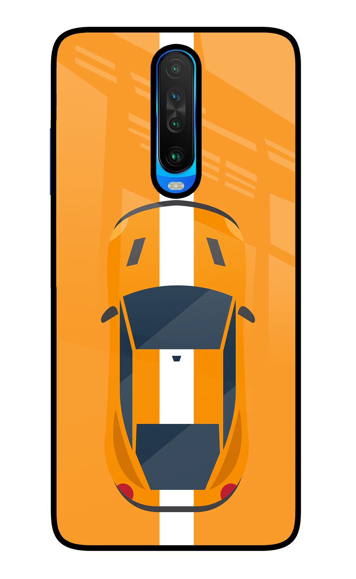 Highway Pursuit Poco X2 Back Cover - Highway Pursuit Poco X2 Glass Case Back Cover by Casekaro Highway Pursuit Poco X2 Glass Case Back Cover by Casekaro