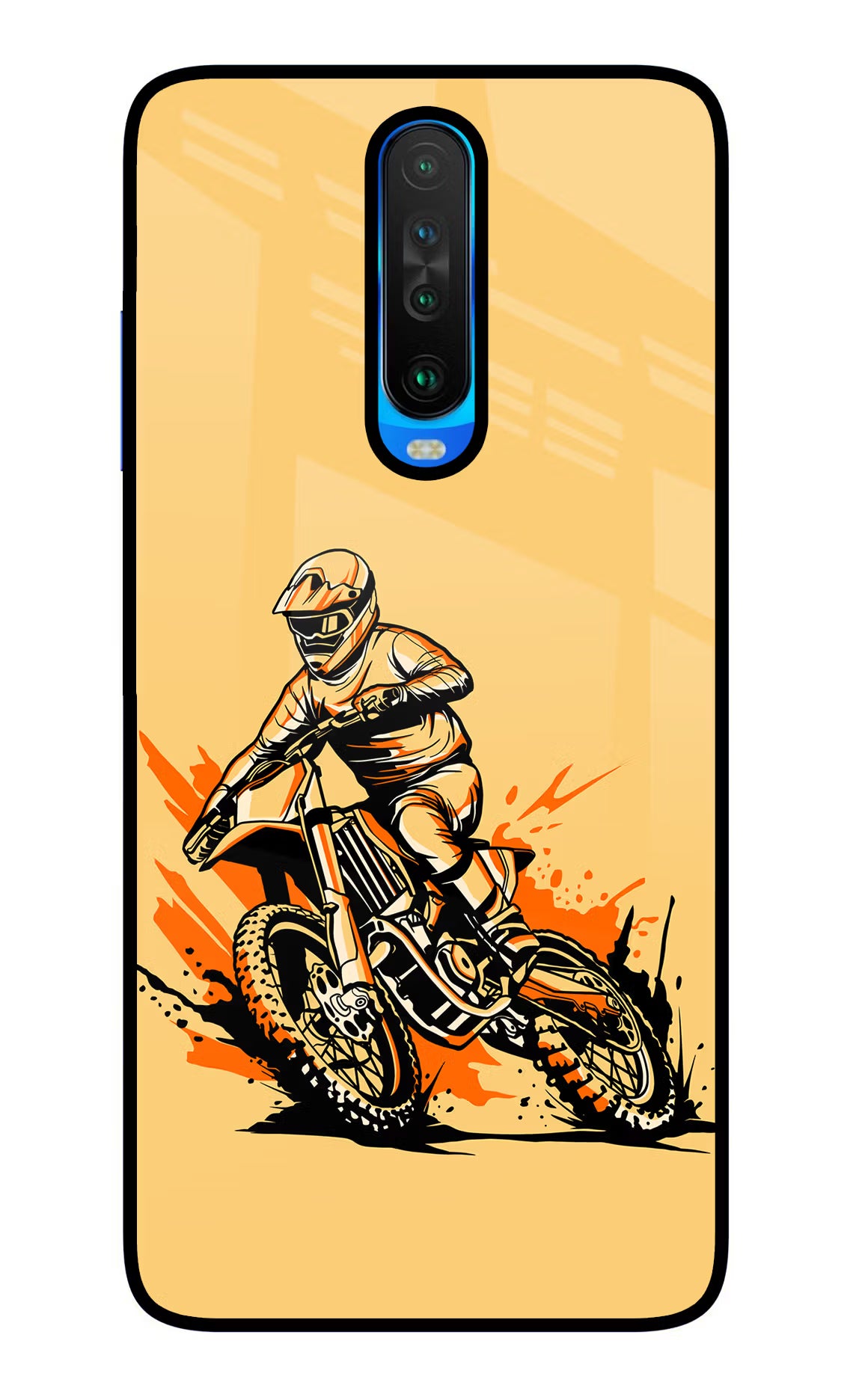 Off-Road Fury Poco X2 Back Cover - Off-Road Fury Poco X2 Glass Case Back Cover by Casekaro Off-Road Fury Poco X2 Glass Case Back Cover by Casekaro
