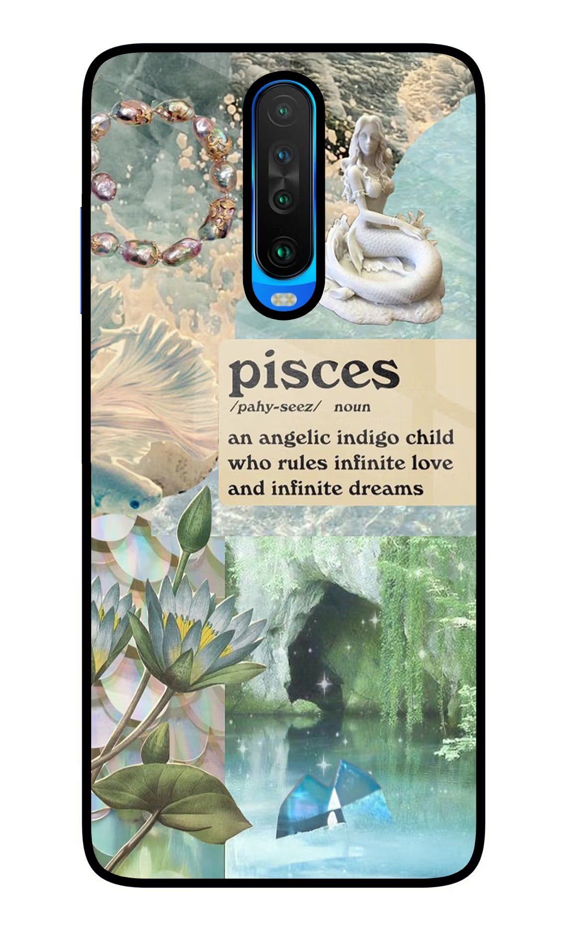 Pisces Zodiac Poco X2 Glass Case - Pisces Zodiac Poco X2 Glass Case Pisces Zodiac Poco X2 Glass Case