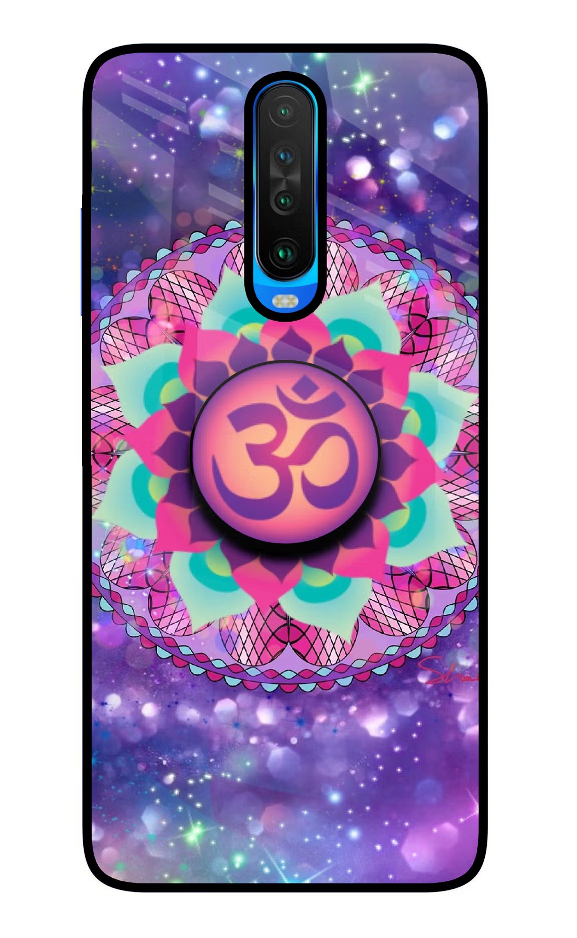 Om Purple Poco X2 Pop Case - Om Purple Poco X2 Pop Case by Casekaro Om Purple Poco X2 Pop Case by Casekaro