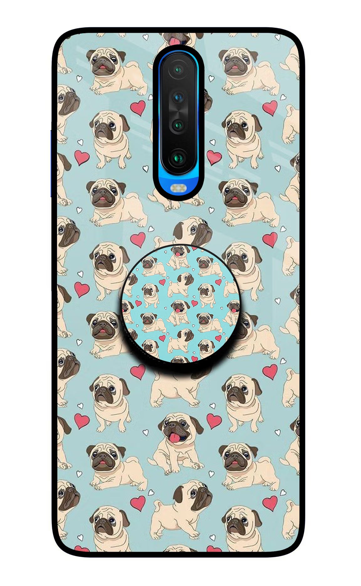 Pug Dog Poco X2 Pop Case - Pug Dog Poco X2 Pop Case by Casekaro Pug Dog Poco X2 Pop Case by Casekaro