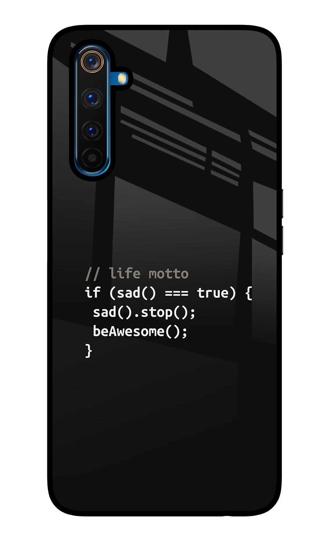 Life Motto Code Realme 6 Pro Back Cover - Life Motto Code Realme 6 Pro Glass Case Back Cover by Casekaro Life Motto Code Realme 6 Pro Glass Case Back Cover by Casekaro