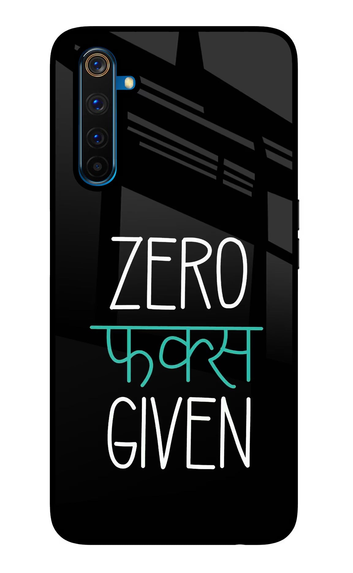 Zero Fucks Given Realme 6 Pro Back Cover - Zero Fucks Given Realme 6 Pro Glass Case Back Cover by Casekaro Zero Fucks Given Realme 6 Pro Glass Case Back Cover by Casekaro