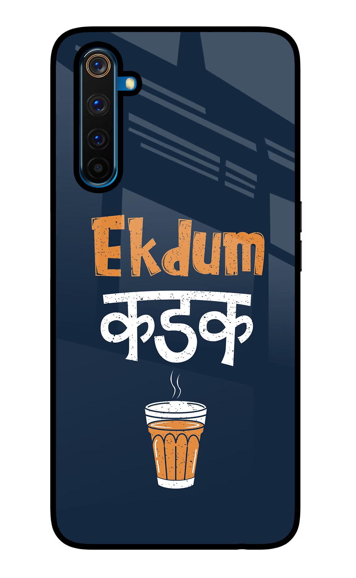Ekdum Kadak Chai Realme 6 Pro Back Cover - Ekdum Kadak Chai Realme 6 Pro Glass Case Back Cover by Casekaro Ekdum Kadak Chai Realme 6 Pro Glass Case Back Cover by Casekaro