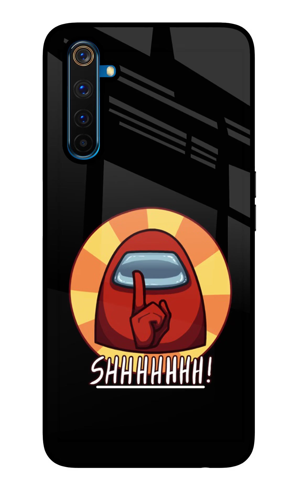 Among Us Shhh! Realme 6 Pro Glass Case - Among Us Shhh! Realme 6 Pro Glass Case Among Us Shhh! Realme 6 Pro Glass Case