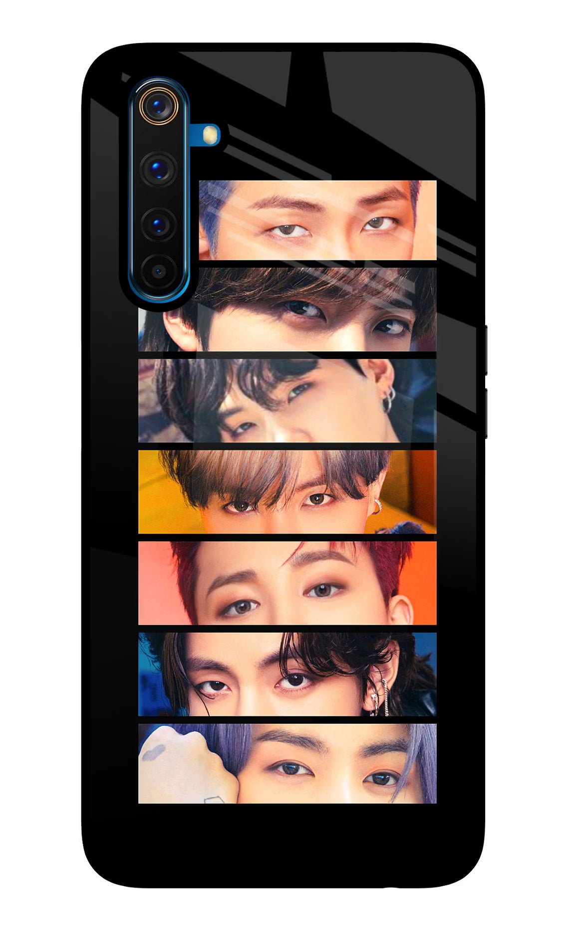 BTS Eyes Realme 6 Pro Glass Case - BTS Eyes Realme 6 Pro Glass Case BTS Eyes Realme 6 Pro Glass Case