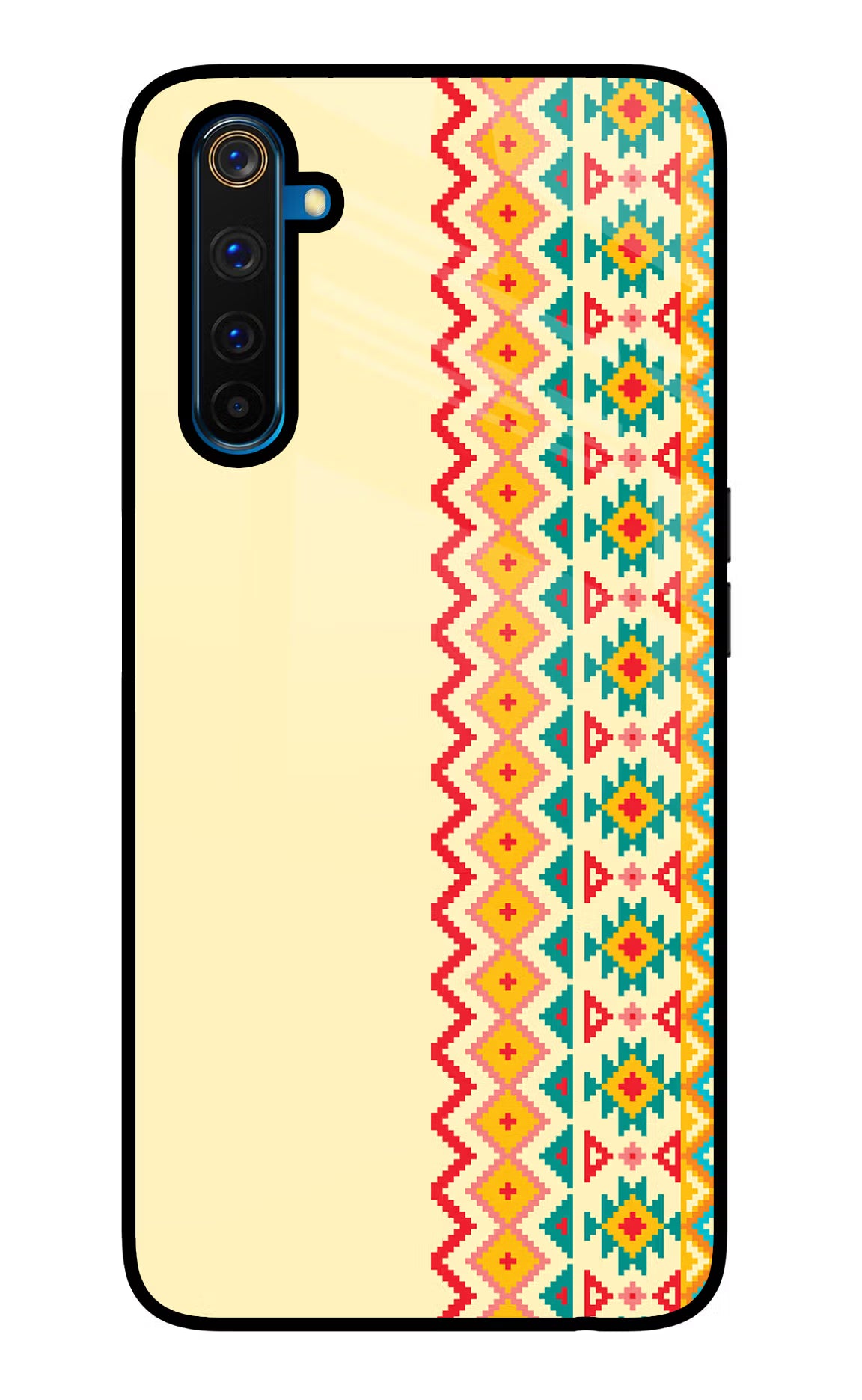 Ethnic Seamless Realme 6 Pro Glass Case - Ethnic Seamless Realme 6 Pro Glass Case Ethnic Seamless Realme 6 Pro Glass Case