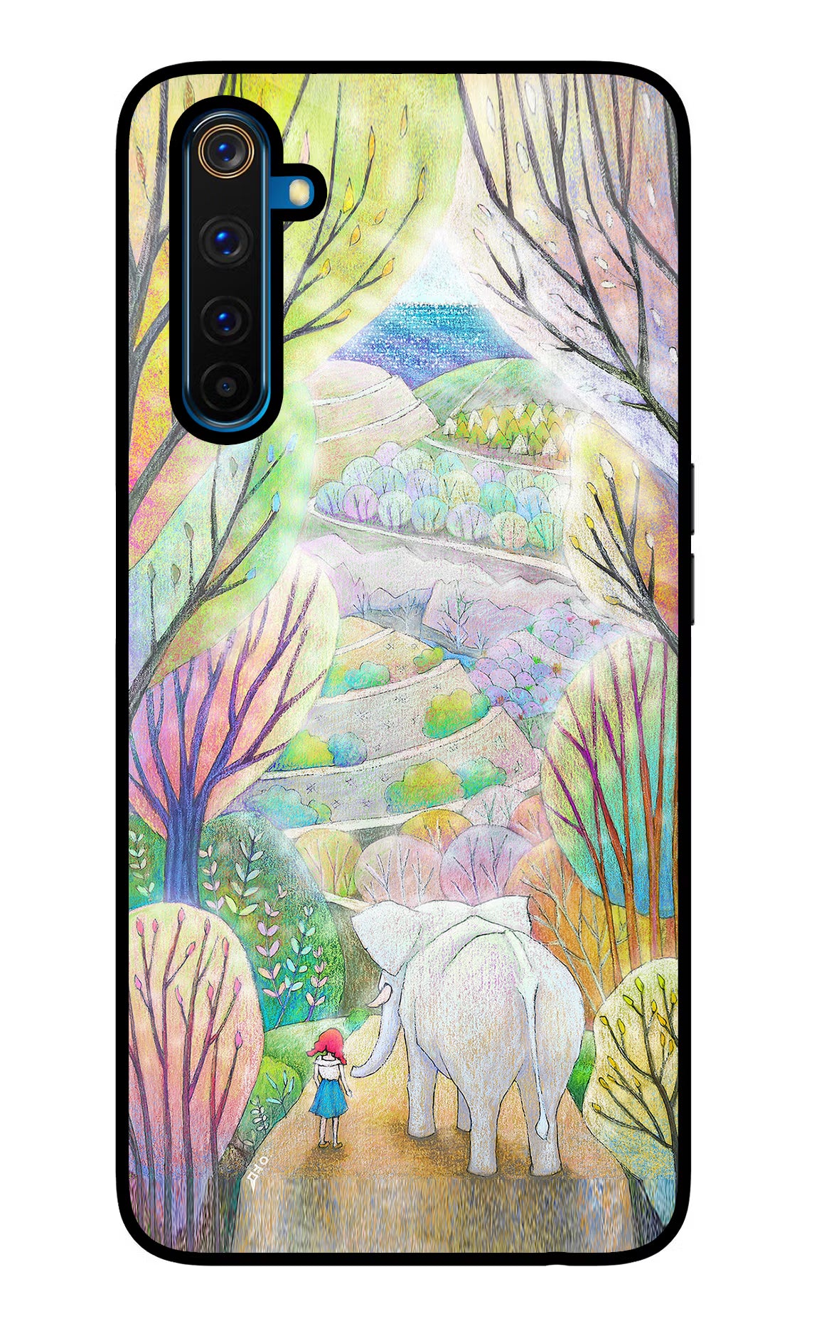 Nature Painting Realme 6 Pro Glass Case - Nature Painting Realme 6 Pro Glass Case Nature Painting Realme 6 Pro Glass Case