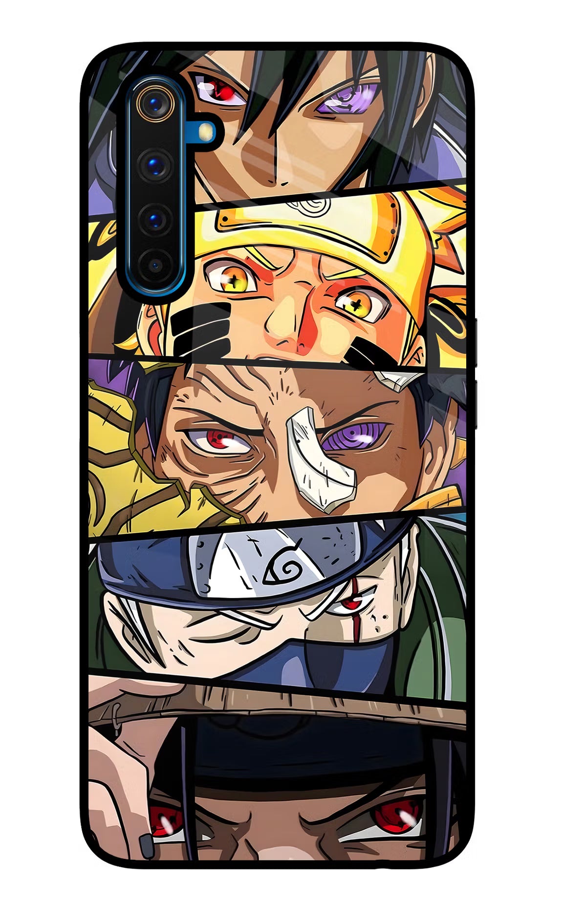 Naruto Character Realme 6 Pro Back Cover - Naruto Character Realme 6 Pro Glass Case Back Cover by Casekaro Naruto Character Realme 6 Pro Glass Case Back Cover by Casekaro