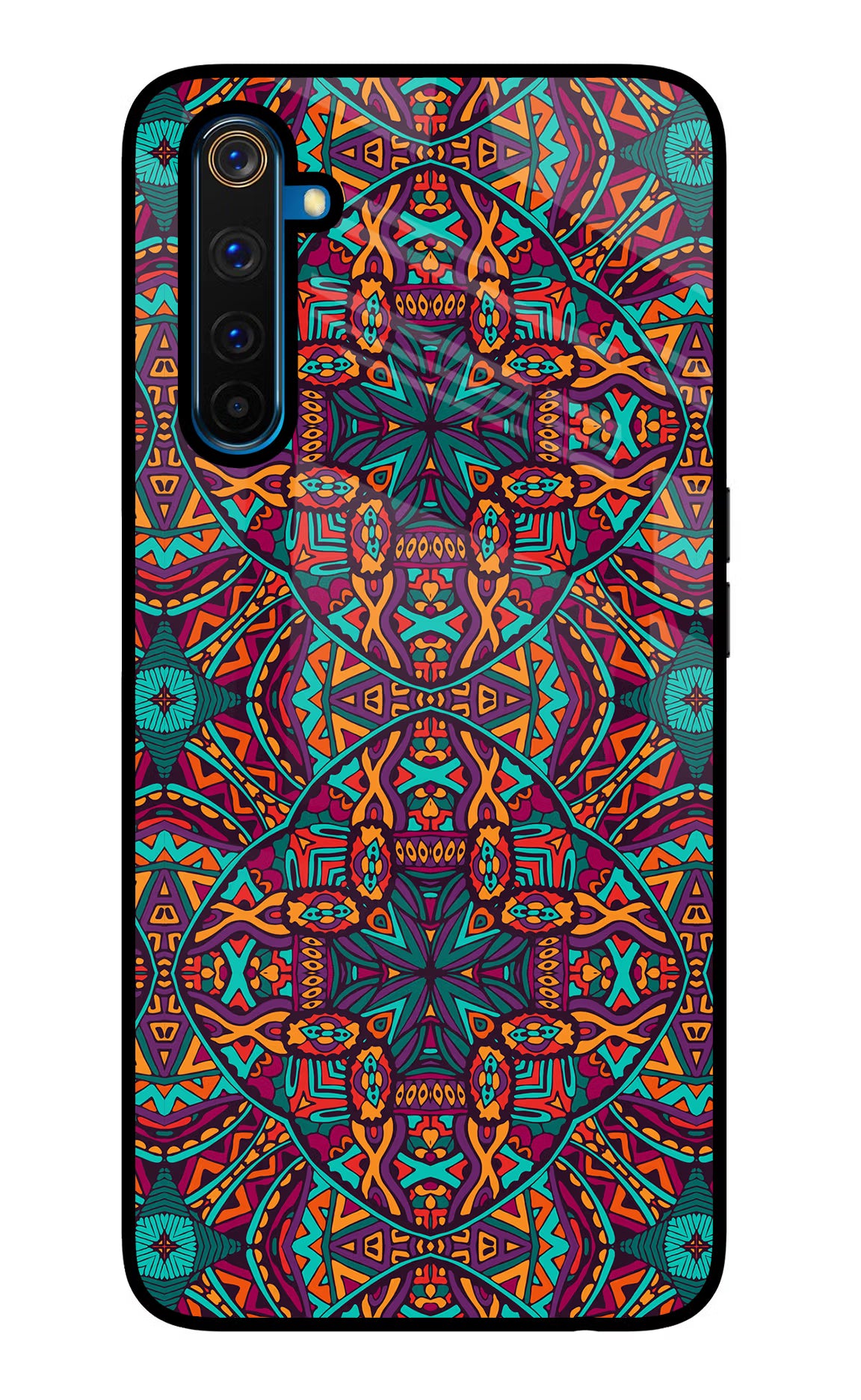 Colour Mandala Realme 6 Pro Glass Case - Colour Mandala Realme 6 Pro Glass Case Colour Mandala Realme 6 Pro Glass Case