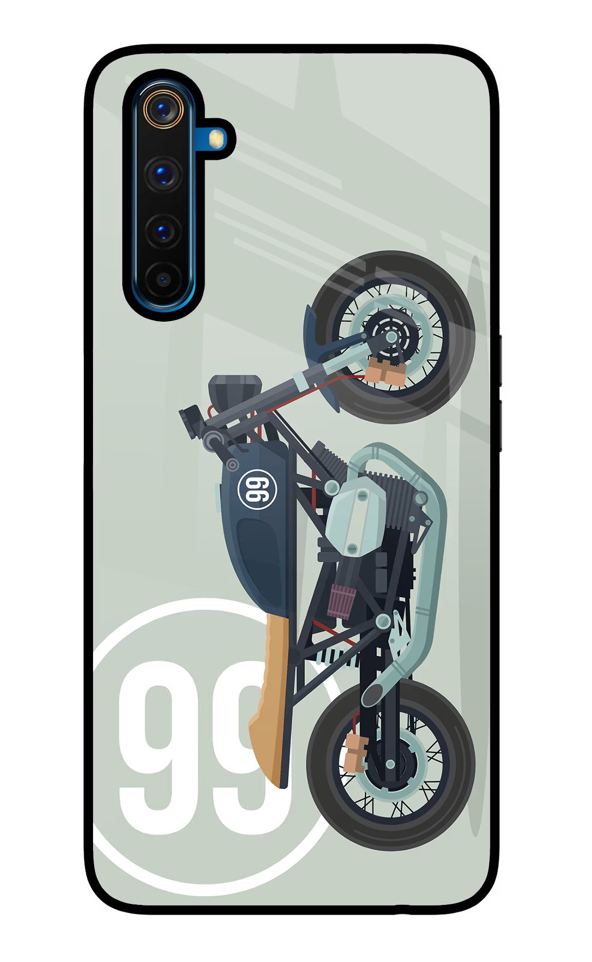 Classic Cafe Racer 99 Realme 6 Pro Glass Case - Classic Cafe Racer 99 Realme 6 Pro Glass Case Classic Cafe Racer 99 Realme 6 Pro Glass Case