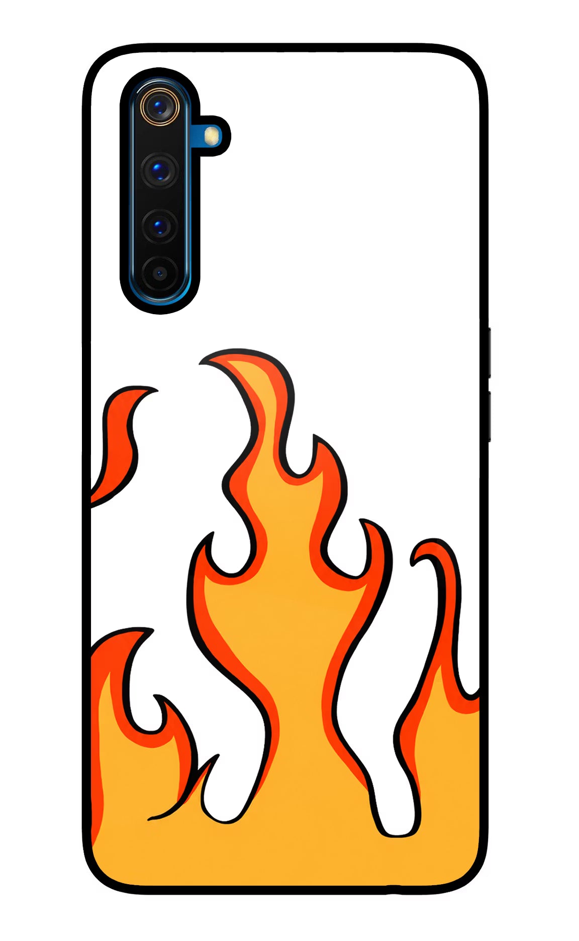 Fired Up – White Realme 6 Pro Glass Case - Fired Up – White Realme 6 Pro Glass Case Fired Up – White Realme 6 Pro Glass Case