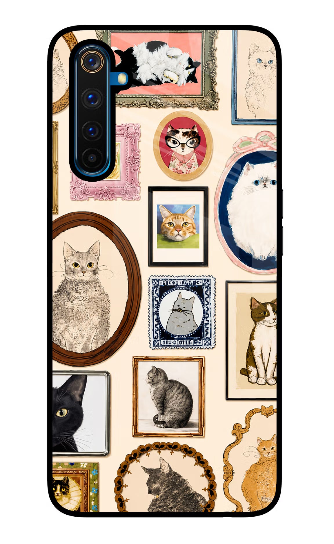 Mirror Cats Realme 6 Pro Glass Case - Mirror Cats Realme 6 Pro Glass Case Mirror Cats Realme 6 Pro Glass Case
