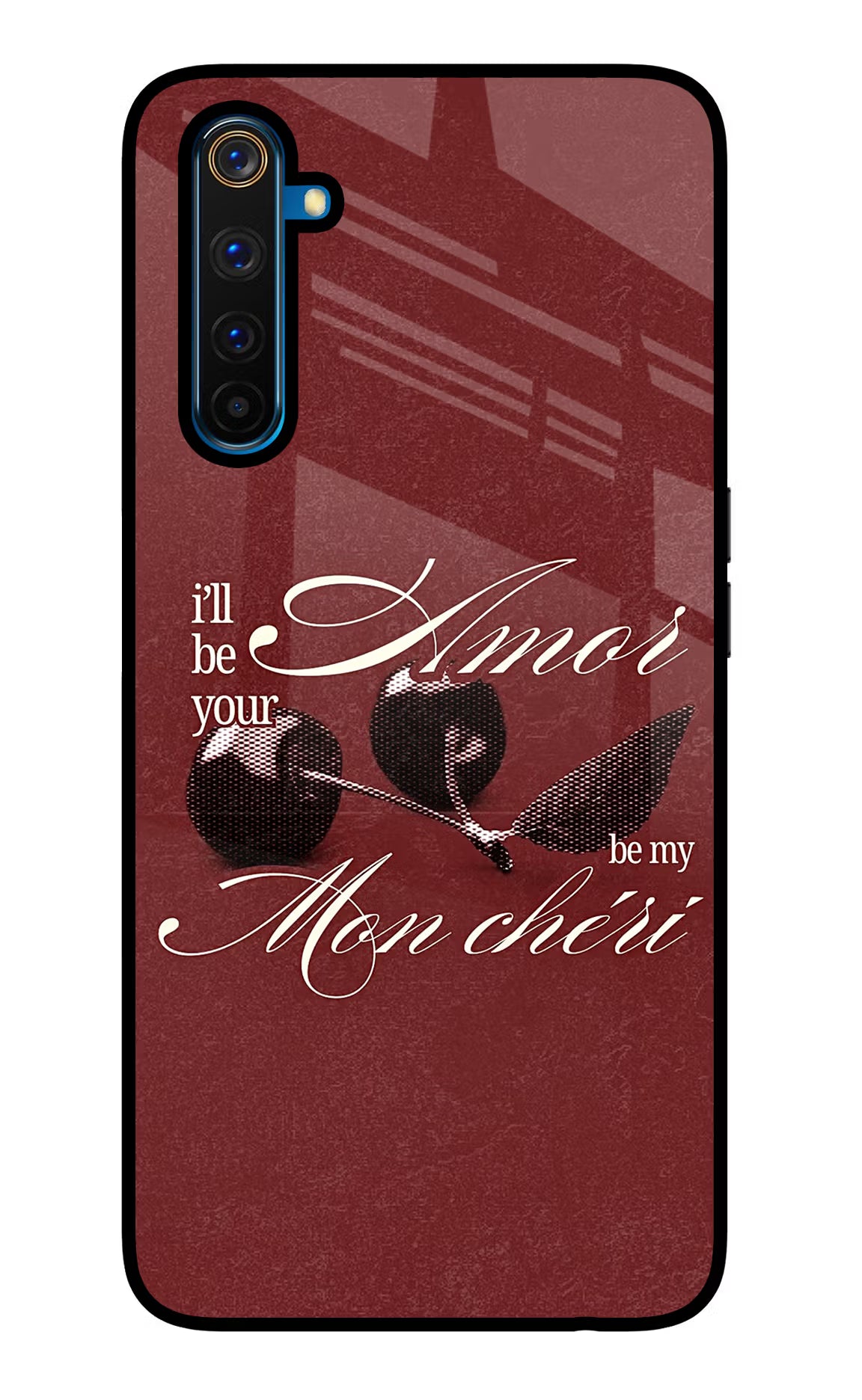 Velvet Cherry Realme 6 Pro Glass Case - Velvet Cherry Realme 6 Pro Glass Case Velvet Cherry Realme 6 Pro Glass Case