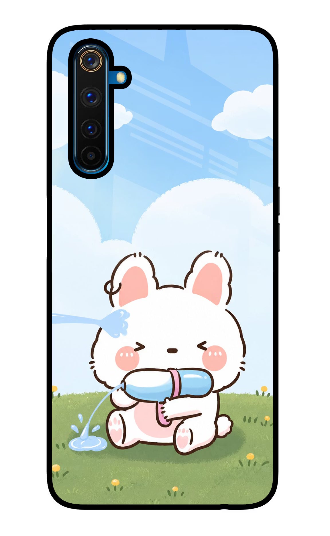 Bunny Treat Realme 6 Pro Glass Case - Bunny Treat Realme 6 Pro Glass Case Bunny Treat Realme 6 Pro Glass Case