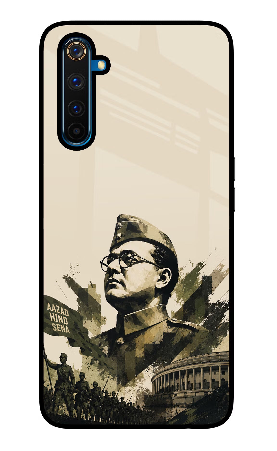 Netaji Rising Realme 6 Pro Glass Case - Netaji Rising Realme 6 Pro Glass Case Netaji Rising Realme 6 Pro Glass Case