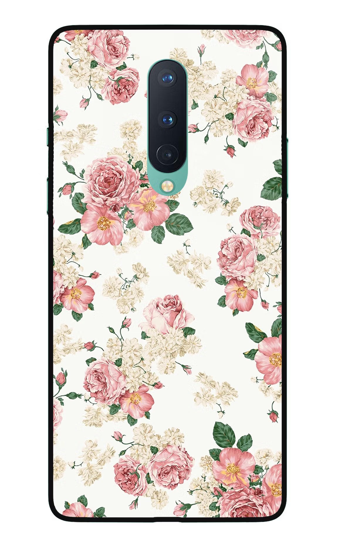 Flowers Oneplus 8 Glass Case - Flowers Oneplus 8 Glass Case Flowers Oneplus 8 Glass Case