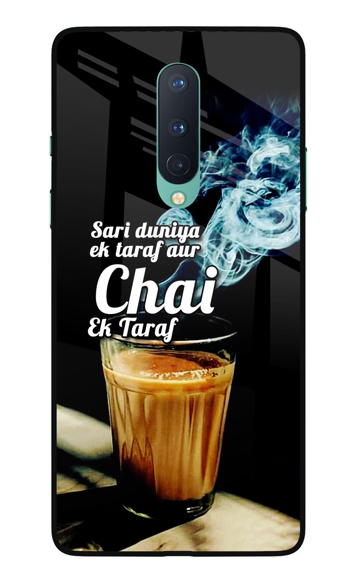 Chai Ek Taraf Quote Oneplus 8 Glass Case - Chai Ek Taraf Quote Oneplus 8 Glass Case Chai Ek Taraf Quote Oneplus 8 Glass Case