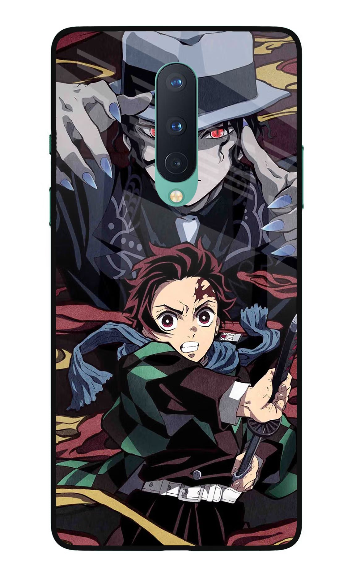 Demon Slayer Oneplus 8 Glass Case - Demon Slayer Oneplus 8 Glass Case Demon Slayer Oneplus 8 Glass Case