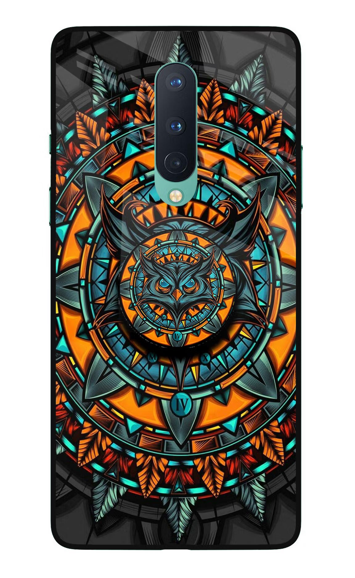 Angry Owl Oneplus 8 Glass Case - Angry Owl Oneplus 8 Glass Case Angry Owl Oneplus 8 Glass Case