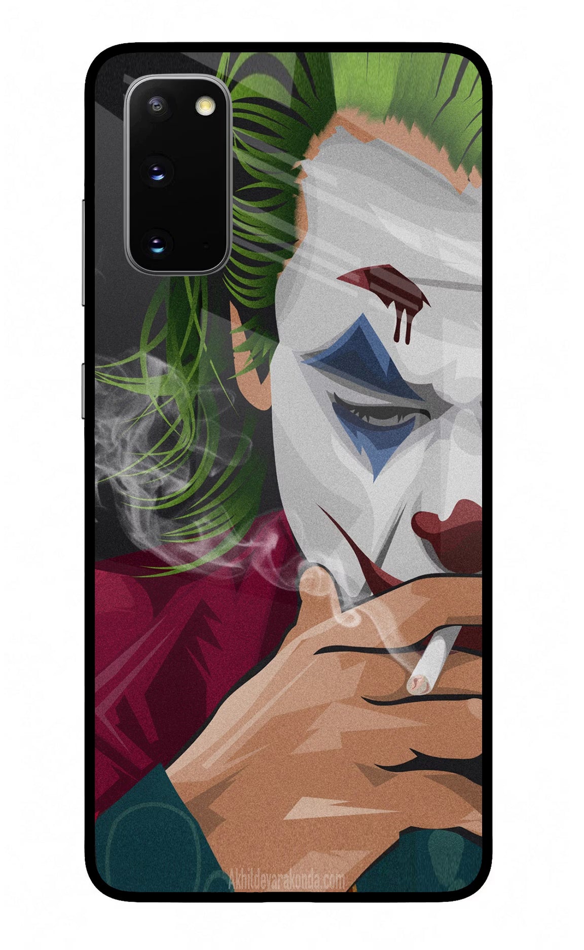 Joker Smoking Samsung S20 Glass Case - Joker Smoking Samsung S20 Glass Case Joker Smoking Samsung S20 Glass Case