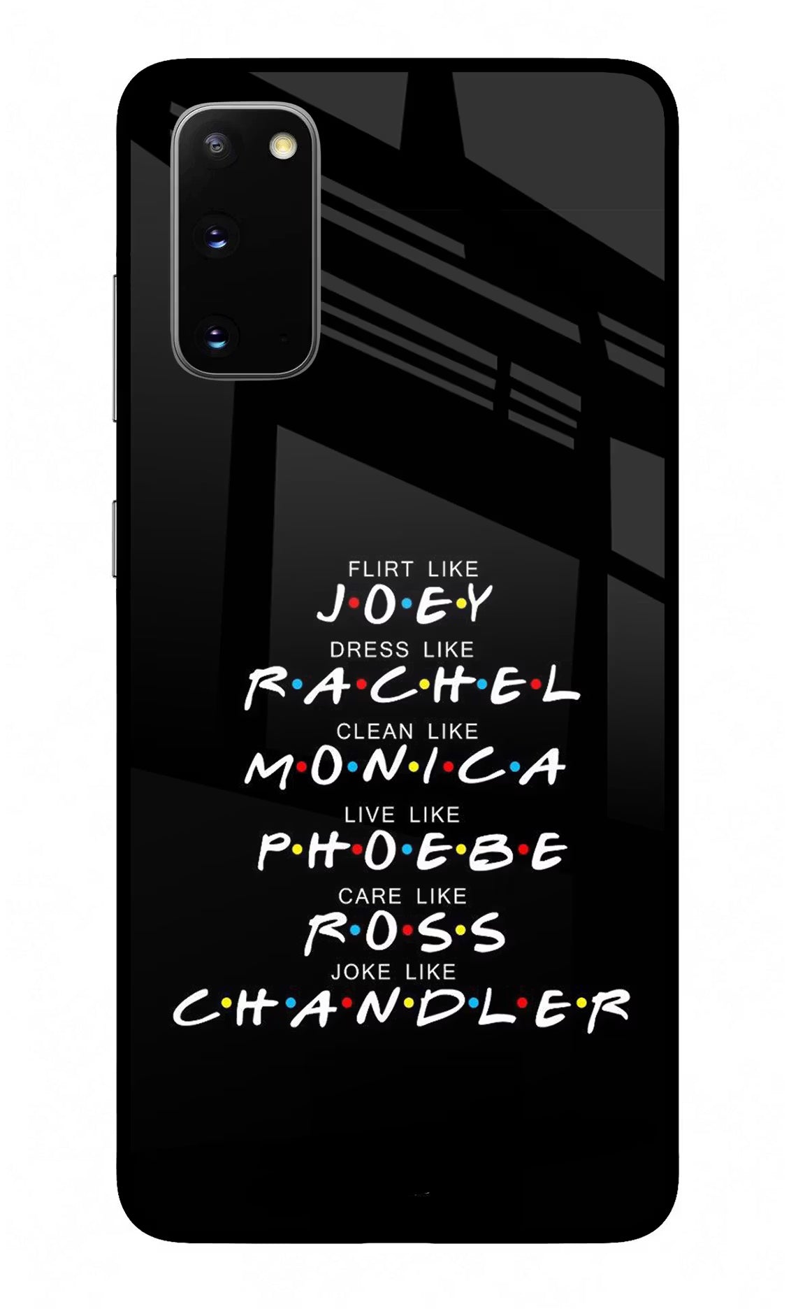 FRIENDS Character Samsung S20 Glass Case - FRIENDS Character Samsung S20 Glass Case FRIENDS Character Samsung S20 Glass Case