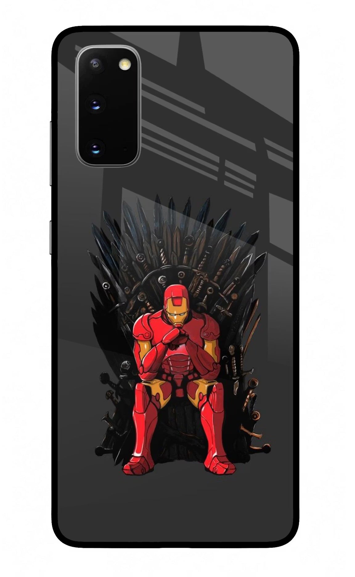 Ironman Throne Samsung S20 Glass Case - Ironman Throne Samsung S20 Glass Case Ironman Throne Samsung S20 Glass Case