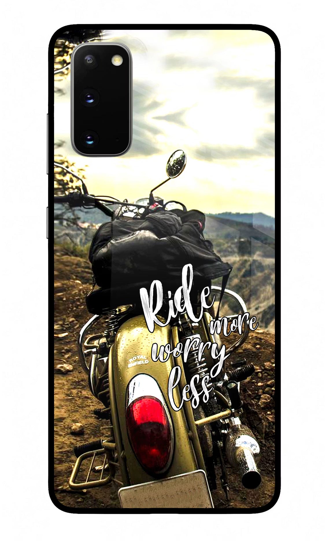 Ride More Worry Less Samsung S20 Glass Case - Ride More Worry Less Samsung S20 Glass Case Ride More Worry Less Samsung S20 Glass Case