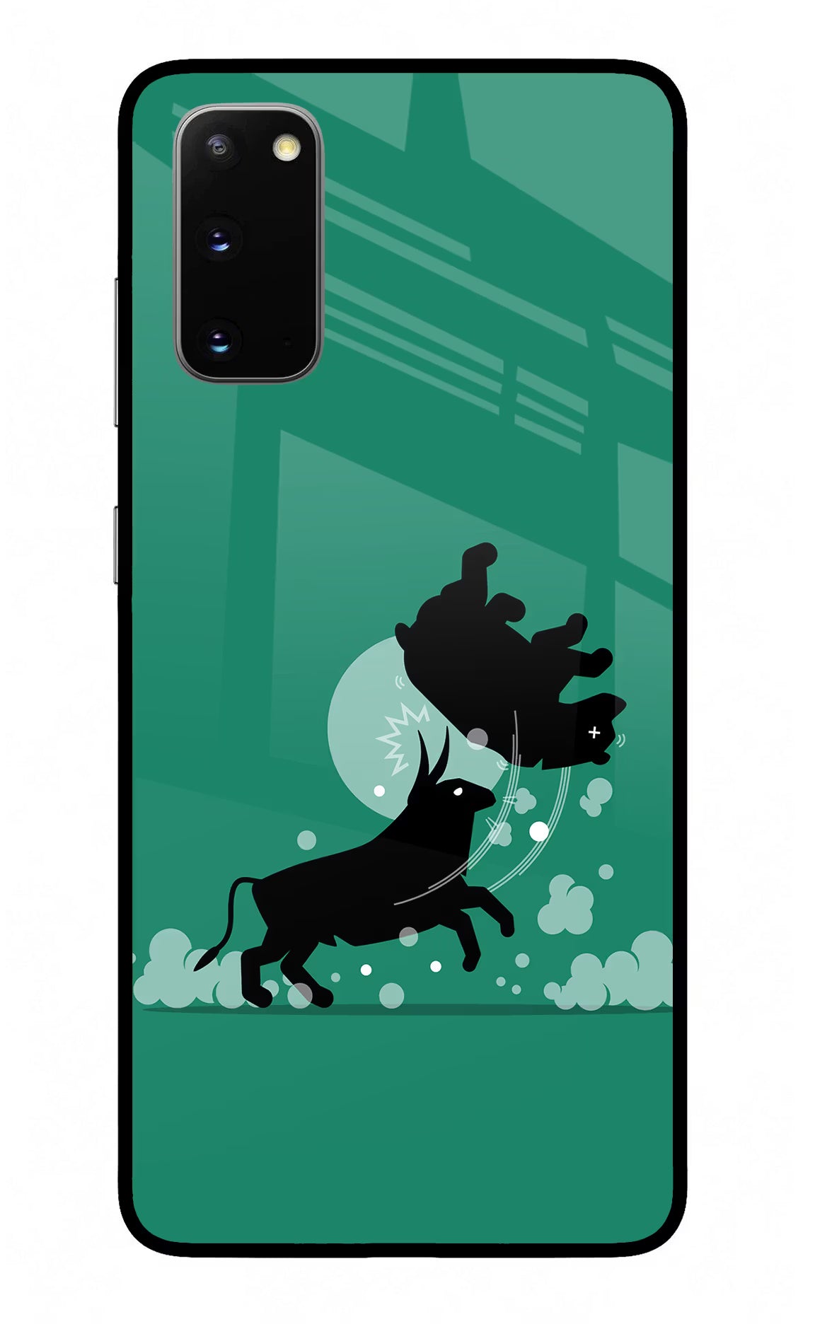 Bull Conqueror Samsung S20 Glass Case - Bull Conqueror Samsung S20 Glass Case Bull Conqueror Samsung S20 Glass Case