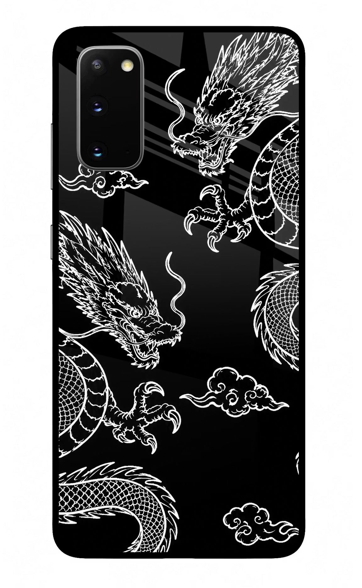 Twin Dragons Samsung S20 Glass Case - Twin Dragons Samsung S20 Glass Case Twin Dragons Samsung S20 Glass Case
