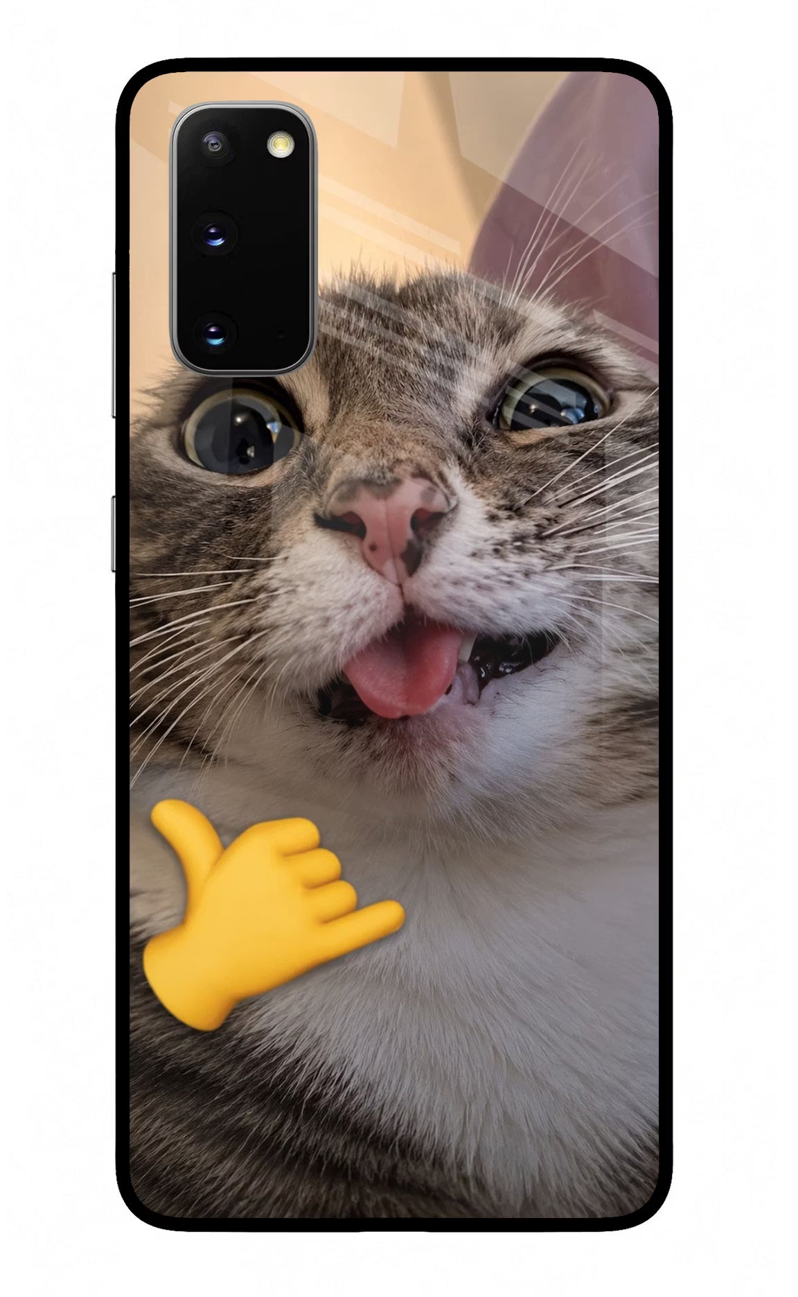 Silly Cat Call Samsung S20 Glass Case - Silly Cat Call Samsung S20 Glass Case Silly Cat Call Samsung S20 Glass Case